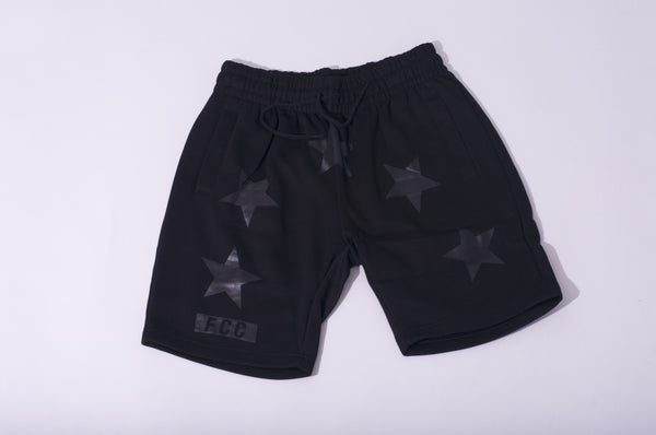 FCC GIVENCHY INSPIRED SHORTS IN BLACK ON BLACK