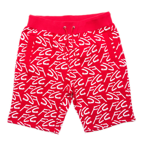 FCC GRAFFITI SHORTS RED