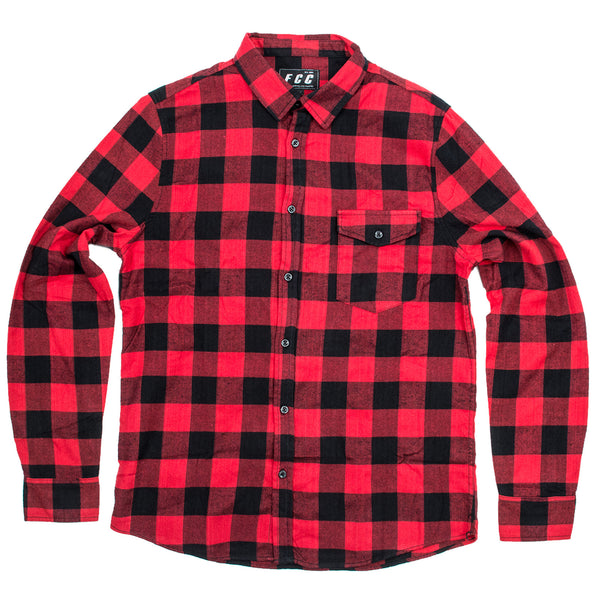 FCC FLANNEL SHIRT RED
